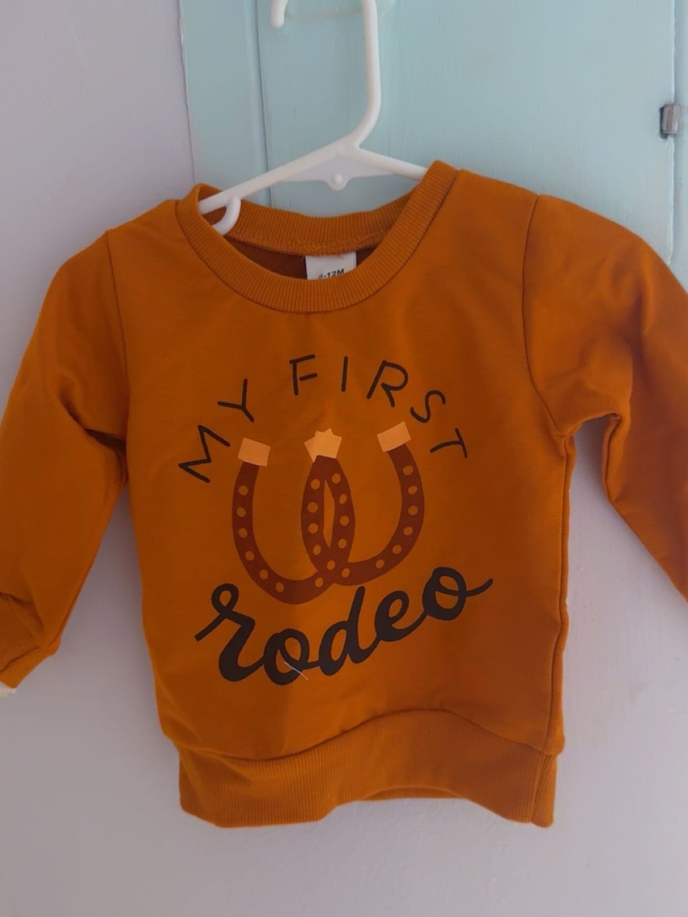 My First Rodeo Kids Sweatshirt - Mustard